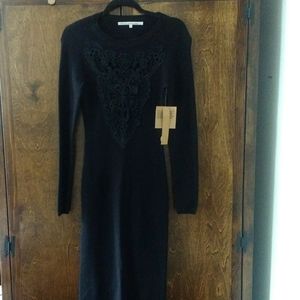 Rachel Roy Long Lacey Sweater Dress